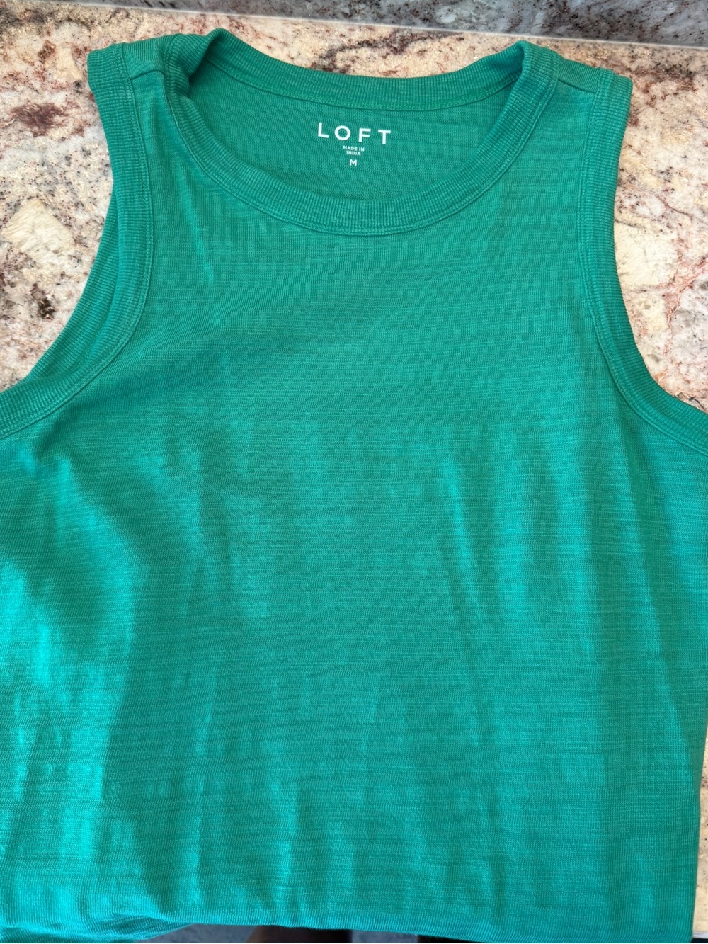 LOFT Girls' Teal Green Sleeveless Tank Top